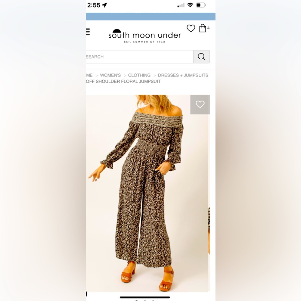 Southmoonunder jumpsuit NWT
